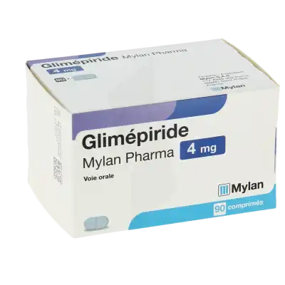 Glimepiride Viatris 4 Mg, Comprimé à Nice