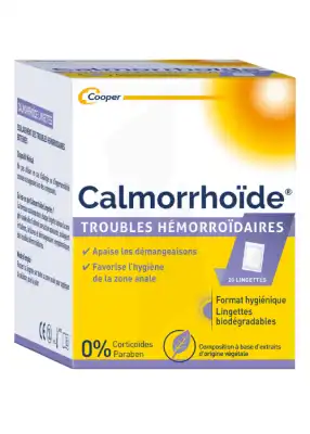 Calmorrhoide Lingette 20sach à MONTEUX