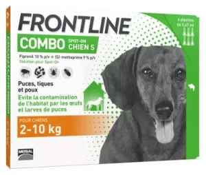 Frontline Combo 67,00 Mg / 60,30 Mg Solution Pour Spot-on Pour Chien S, Solution Pour Spot-on