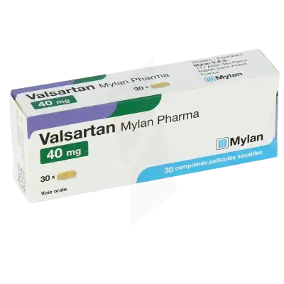 Valsartan Viatris 40 Mg, Comprimé Pelliculé Sécable à COLLONGES-SOUS-SALEVE