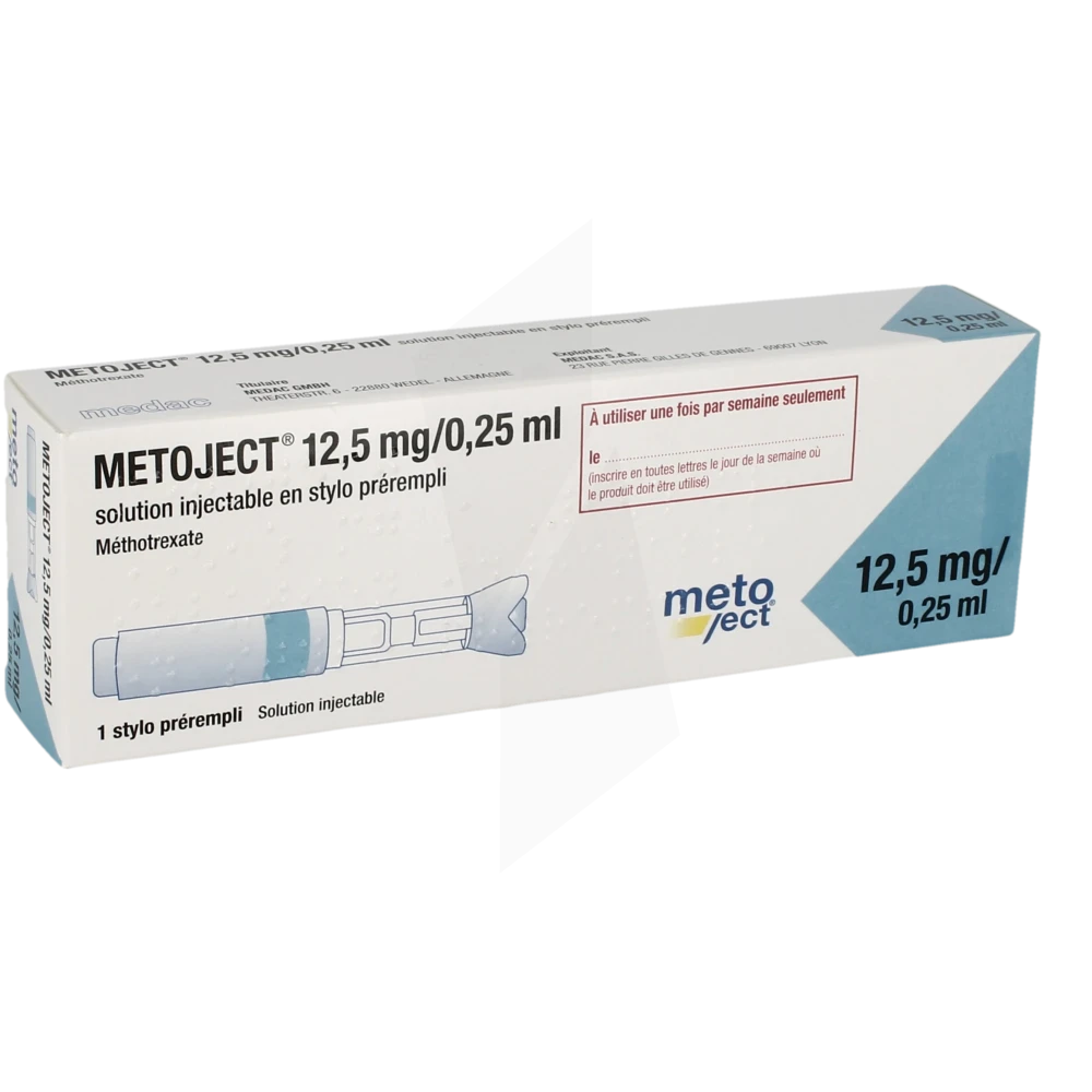 Metoject 12,5 Mg/0,25 Ml, Solution Injectable En Stylo Prérempli