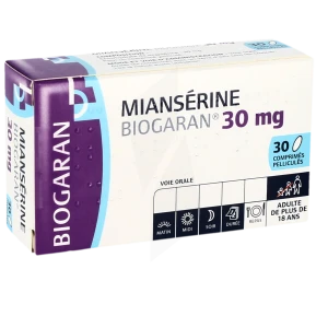 Mianserine Biogaran 30 Mg, Comprimé Pelliculé