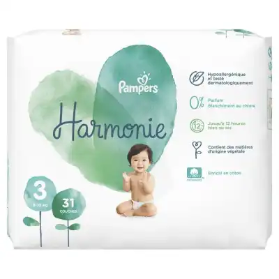 Pampers Harmonie Couche T3 Géant Paquet/31 à Miraumont