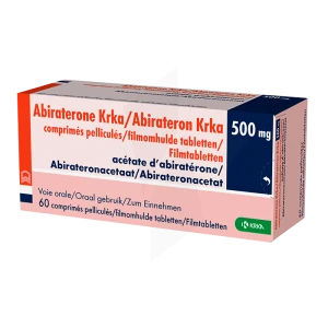 Abiraterone Krka 500 Mg, Comprimé Pelliculé
