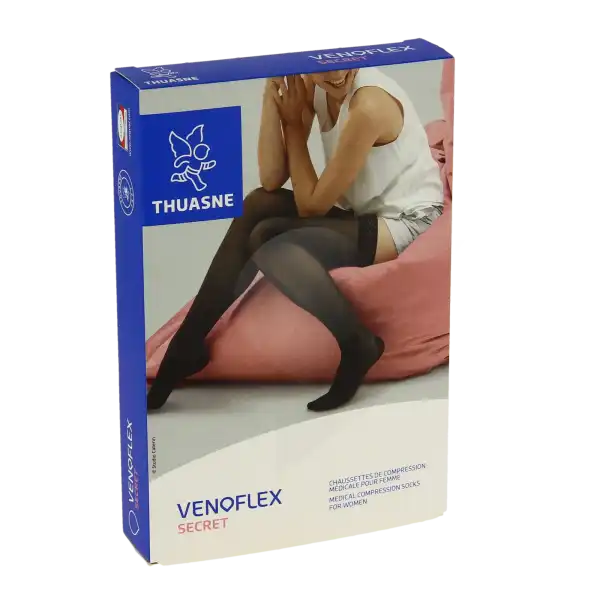 Thuasne Venoflex Secret 2 Chaussette Femme Beige Doré T5n