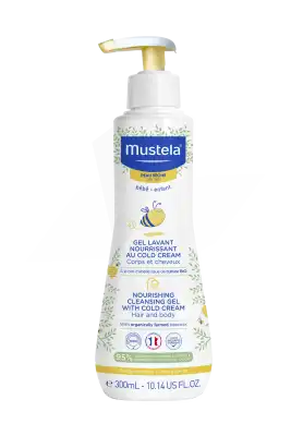 Mustela Gel lavant nourrissant au Cold Cream à la cire d'abeille Bio 300ml
