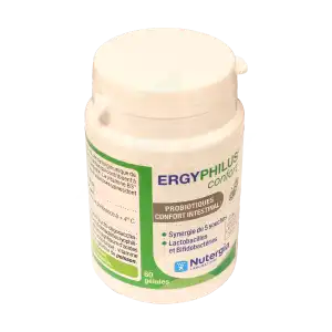 Acheter Ergyphilus Confort Gélules équilibre intestinal Pot/60 à BARCARÈS (LE)
