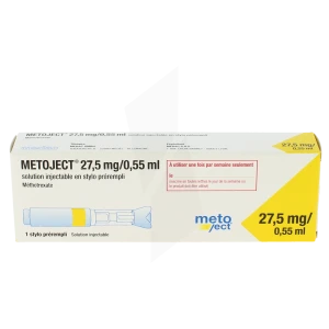 Metoject 27,5 Mg/0,55 Ml, Solution Injectable En Stylo Prérempli