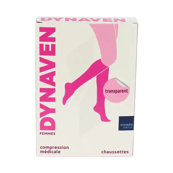 Dynaven Transparent Chaussettes  Femme Classe 2 Beige Clair Xsmall Normal