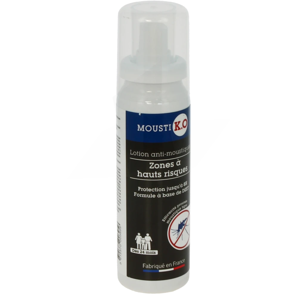 Mousti K.o Lot Anti-moustique Zones à Hauts Riques Vapo/100ml