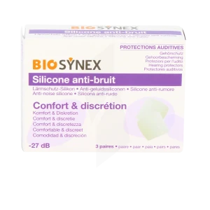 Biosynex Protection Auditive Silicone Transparent