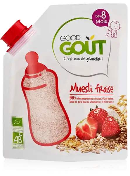 Good Gout Cereales Muesli Fraise Bio Des 8 Mois 200g