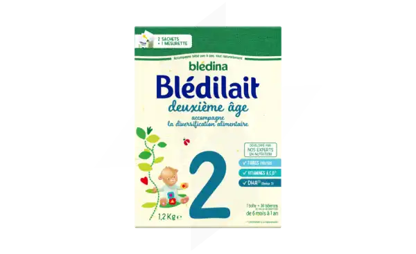 Blédina Blédilait 2 Lait En Poudre B/1,2kg