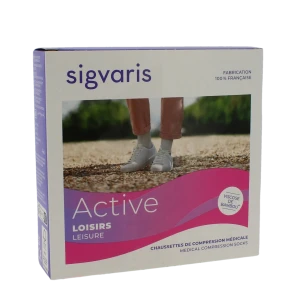Sigvaris Active Loisirs New Chaussette Classe 2 Femme Noir Long S