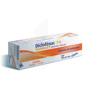 Diclofenac Ranbaxy Medication Officinale 1 %, Gel