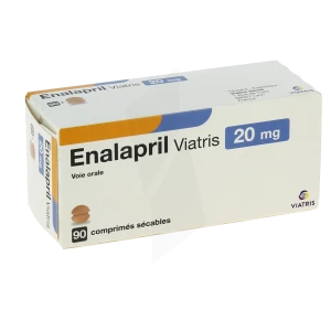 Enalapril Viatris 20 Mg, Comprimé Sécable