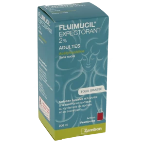 Fluimucil Acetylcysteine 2 % S Buv Expectorant Sans Sucre Adulte Fl/200ml