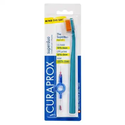 Curaden Curaprox Superduo Cs 5460 Set Brosse à Dent + Brossettes à Paris