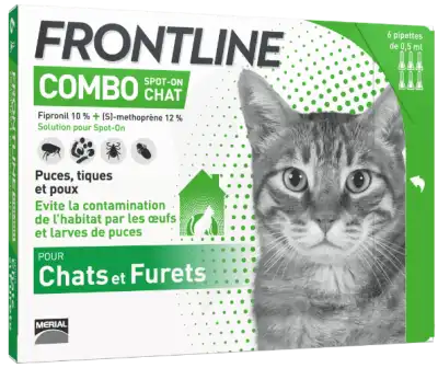 Frontline Combo Solution Externe Chat 6doses à Mimizan