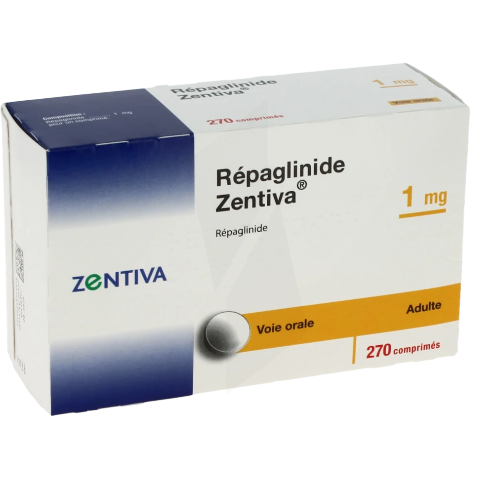 Repaglinide Zentiva 1 Mg, Comprimé