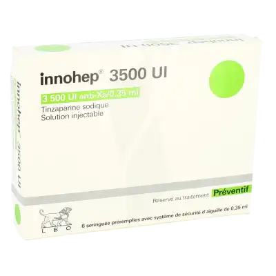 INNOHEP 3 500 UI anti-Xa/0,35 ml, solution injectable en seringue préremplie