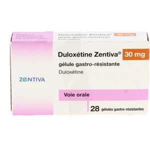 Duloxetine Zentiva 30 Mg, Gélule Gastro-résistante