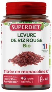 Superdiet Levure De Riz Rouge Bio Gélules B/45