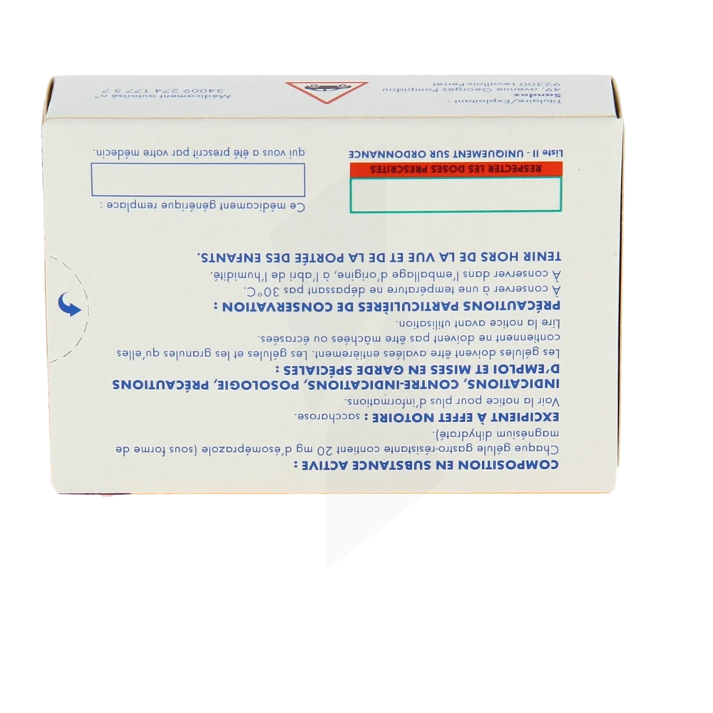 Pharmacie Mercier M dicament Esomeprazole Sandoz 20 Mg G lule