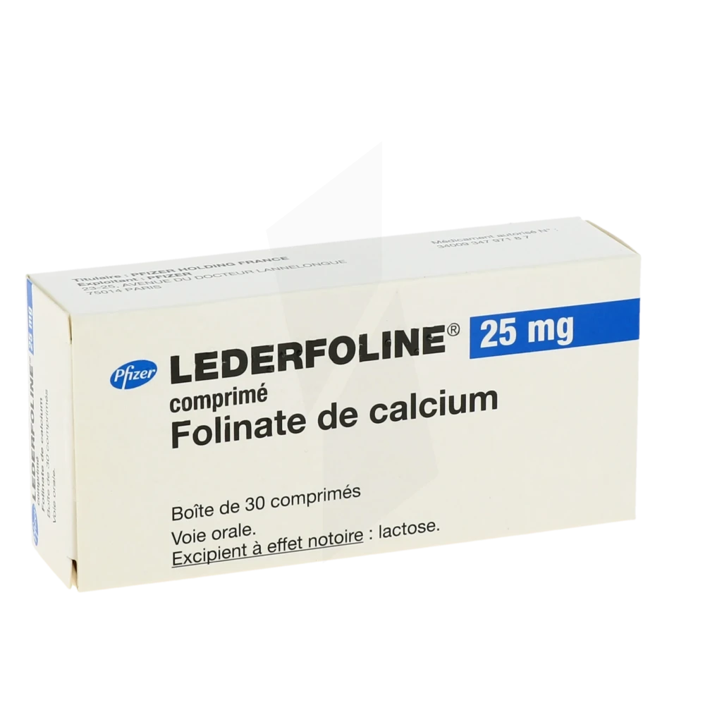 Pharmacie de la Terrasse - Médicament Lederfoline 25 Mg, Comprimé ...