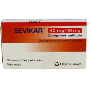Sevikar 40 Mg/10 Mg, Comprimé Pelliculé