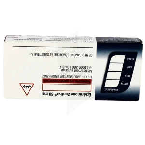 Eplerenone Zentiva 50 Mg, Comprimé Pelliculé