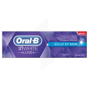 Oral B 3d White Luxe Eclat Et Soin, Tube 75 Ml