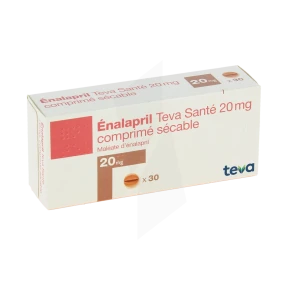 Enalapril Teva Sante 20 Mg, Comprimé Sécable