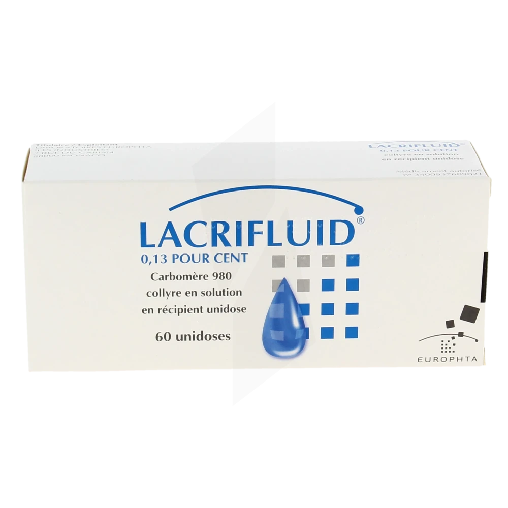 Lacrifluid 0,13% Collyre Yeux secs - Pharmacie IllicoPharma