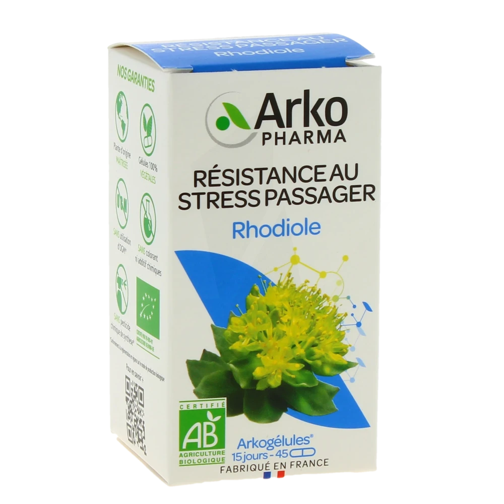 Arkogélules Rhodiole Bio Gélules Flacon De 45