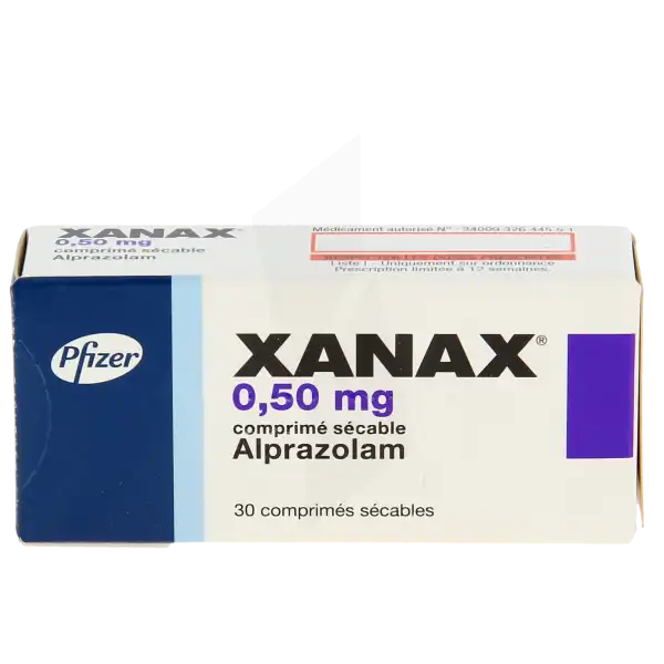 Xanax 0,50 Mg, Comprimé Sécable