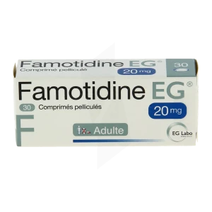 Famotidine Eg 20 Mg, Comprimé Pelliculé