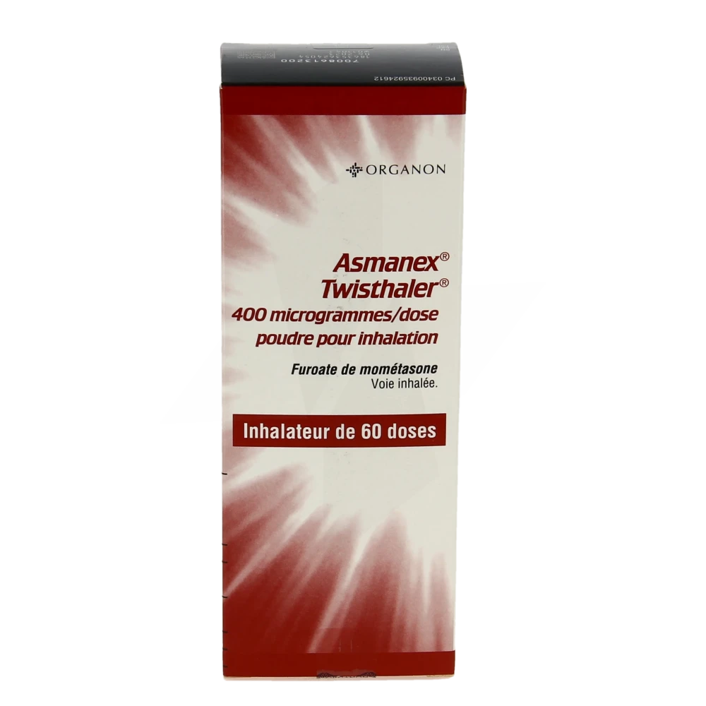 meSoigner - Asmanex Twisthaler 400 Microgrammes/dose, Poudre Pour Inhalation  (Mométasone)