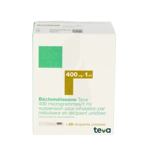 Beclometasone Teva 400 Microgrammes/1 Ml, Suspension Pour Inhalation Par Nébuliseur En Récipient Unidose