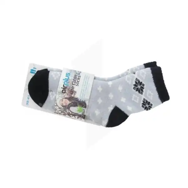 Airplus Aloe Cabin Socks Chaussette Hydratante Flocon Noir 35-41 La Paire