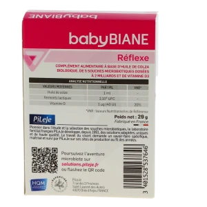 Pileje Babybiane Réflexe Nourrisson Solution Buvable Flacon Compte-gouttes De 30 Ml