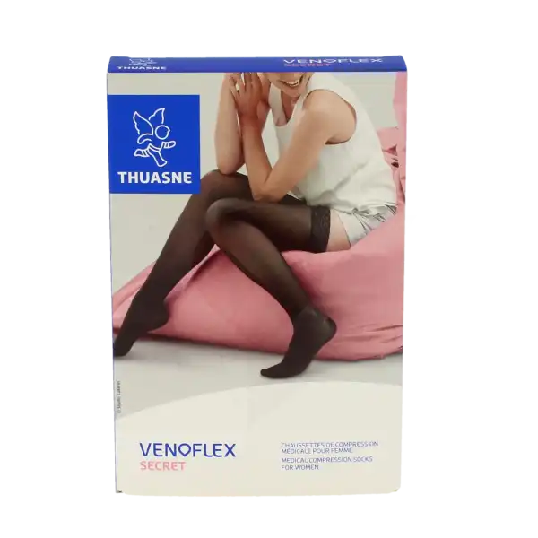 Thuasne Venoflex Secret 2 Chaussette Femme Beige Bronzant T1l