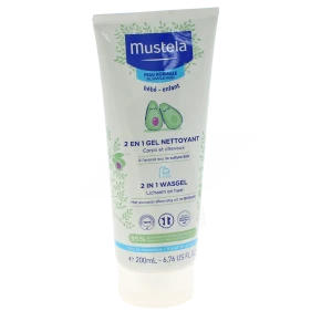 Mustela Bébé Enfant Gel Nettoyant 2 En 1 à L'avocat Bio T/200ml