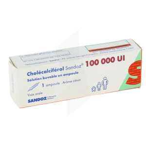 Cholecalciferol Sandoz 100 000 Ui, Solution Buvable En Ampoule