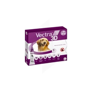 Vectra 3d Solution Spot-on Pour Chiens De 25-40 Kg, Solution Pour Spot-on