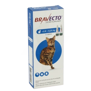 Bravecto 250 Mg Solution Pour Spot-on Pour Chats De Taille Moyenne (> 2,8 - 6,25 Kg), Solution Pour Spot-on