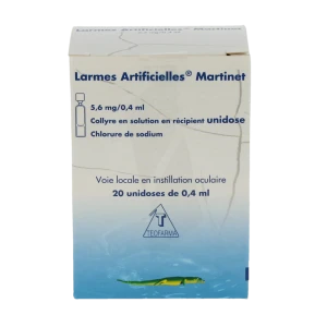 Larmes Artificielles Martinet 5,6 Mg/0,4 Ml, Collyre En Solution En Récipient Unidose