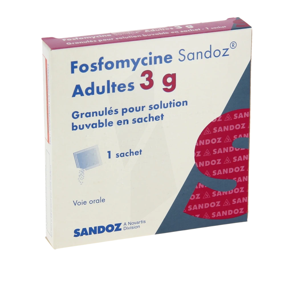 Fosfomycine Sandoz Adultes 3 G, Granulés Pour Solution Buvable En Sachet