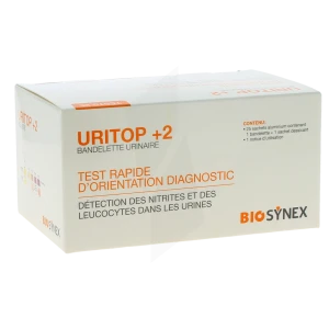 Uritop + 2 Bandelettes Réactive Boîte De 25