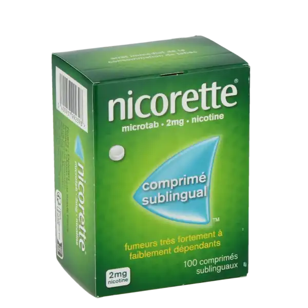 Nicorette Microtab 2 Mg, Comprimé Sublingual